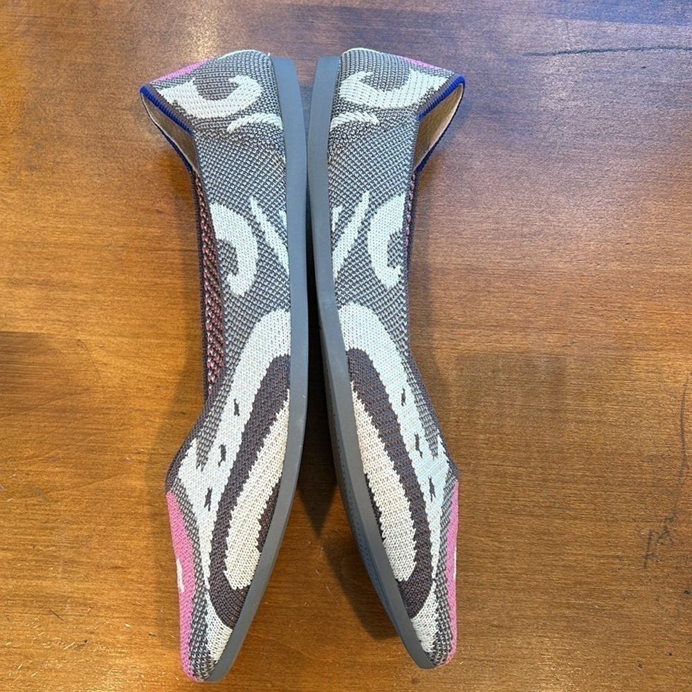 Retired Rothy’s The Point Flat Pink Moroccan women’s size 8 new without box - Picture 5 of 10